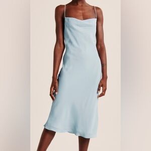 Abercrombie light blue slip style dress
